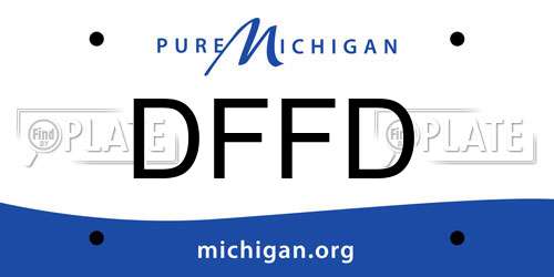 DFFD Michigan License Plate