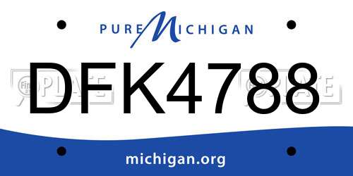 DFK4788 Michigan License Plate