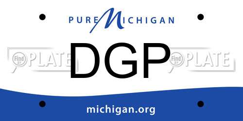 DGP Michigan License Plate