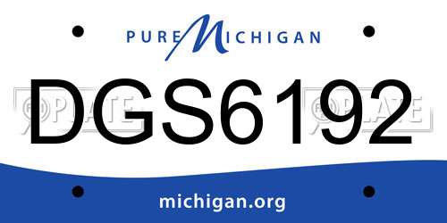 DGS6192 Michigan License Plate