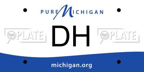 DH Michigan License Plate
