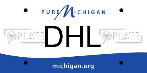 DHL Michigan License Plate