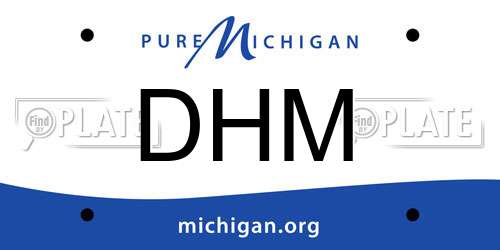 DHM Michigan License Plate