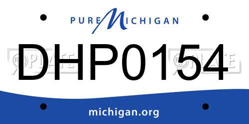 DHP0154 Michigan License Plate