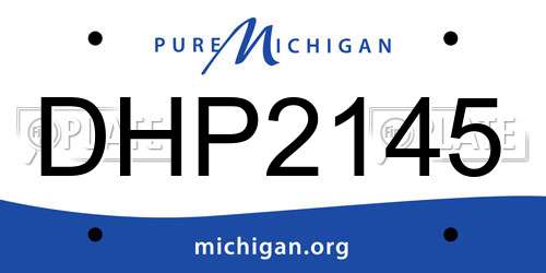 DHP2145 Michigan License Plate