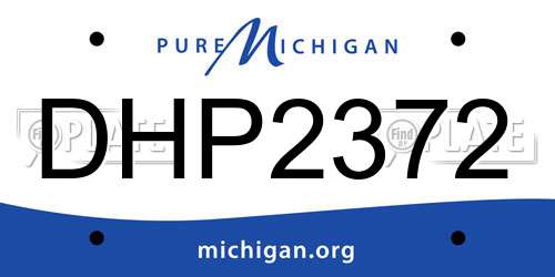 DHP2372 Michigan License Plate