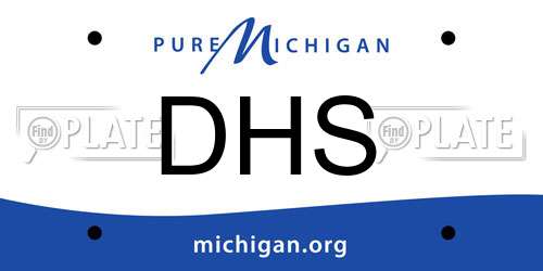 DHS Michigan License Plate