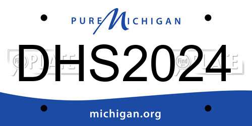 DHS2024 Michigan License Plate
