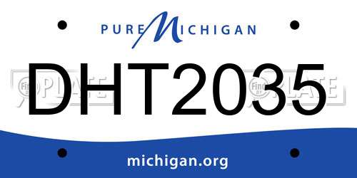 DHT2035 Michigan License Plate