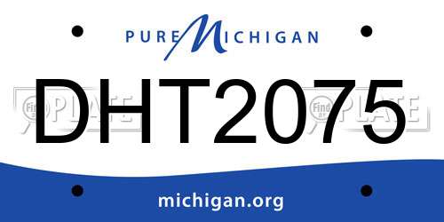 DHT2075 Michigan License Plate