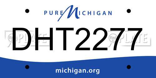 DHT2277 Michigan License Plate