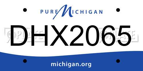 DHX2065 Michigan License Plate