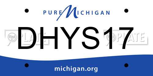 DHYS17 Michigan License Plate