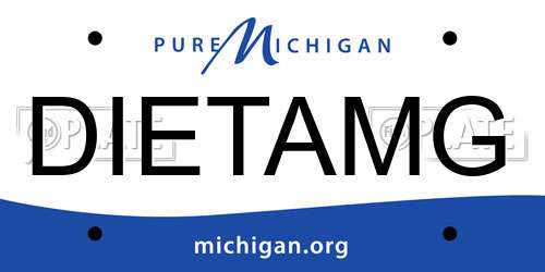 DIETAMG Michigan License Plate