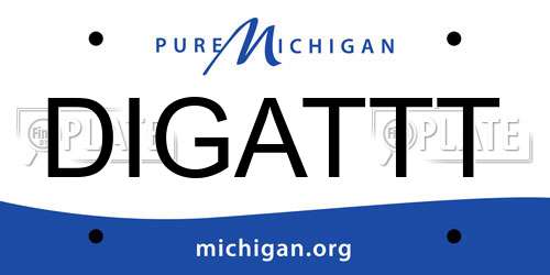 DIGATTT Michigan License Plate