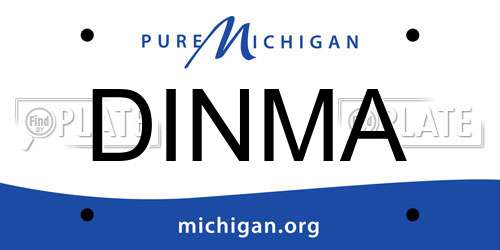 DINMA Michigan License Plate