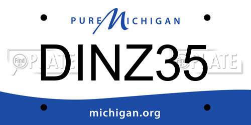 DINZ35 Michigan License Plate