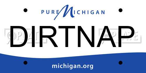 DIRTNAP Michigan License Plate