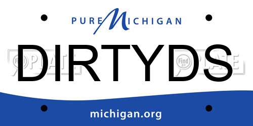 DIRTYDS Michigan License Plate