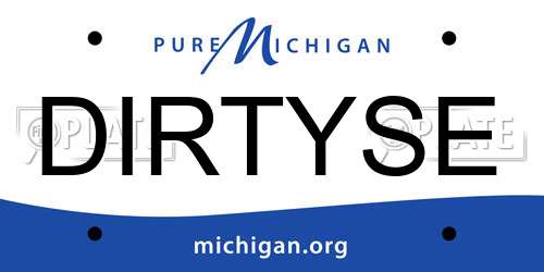 DIRTYSE Michigan License Plate