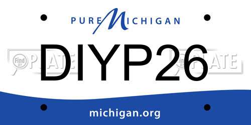 DIYP26 Michigan License Plate