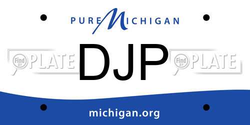DJP Michigan License Plate