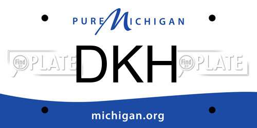 DKH Michigan License Plate