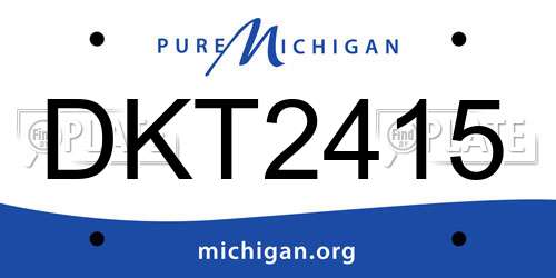 DKT2415 Michigan License Plate