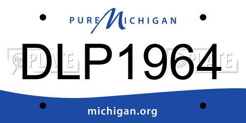 DLP1964 Michigan License Plate