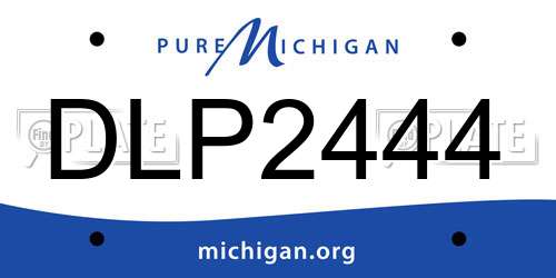 DLP2444 Michigan License Plate