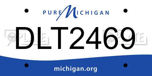 DLT2469 Michigan License Plate