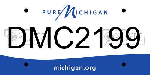 DMC2199 Michigan License Plate