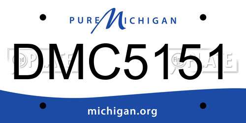 DMC5151 Michigan License Plate