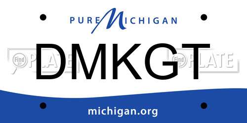 DMKGT Michigan License Plate