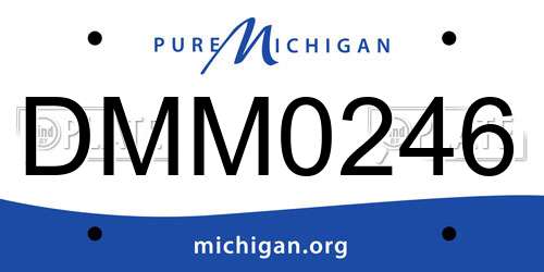 DMM0246 Michigan License Plate