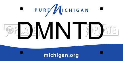 DMNTD Michigan License Plate