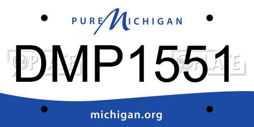 DMP1551 Michigan License Plate