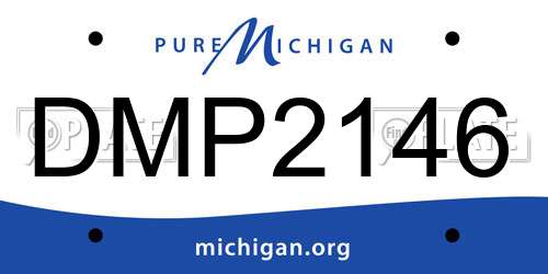DMP2146 Michigan License Plate