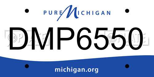 DMP6550 Michigan License Plate