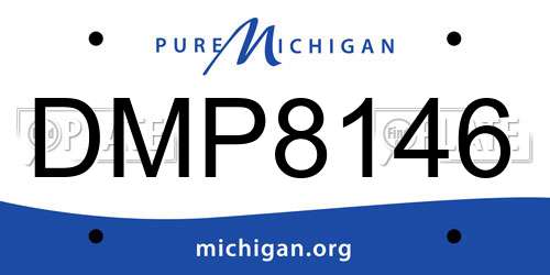 DMP8146 Michigan License Plate