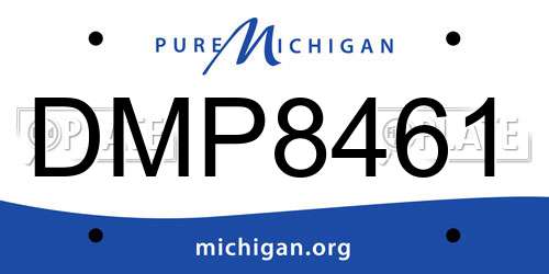 DMP8461 Michigan License Plate