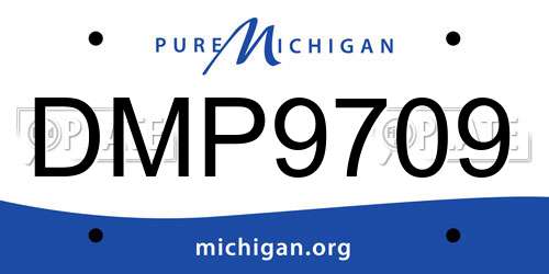 DMP9709 Michigan License Plate