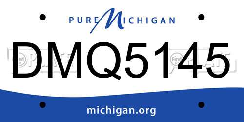 DMQ5145 Michigan License Plate