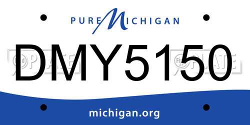 DMY5150 Michigan License Plate
