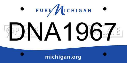 DNA1967 Michigan License Plate