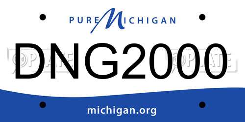 DNG2000 Michigan License Plate