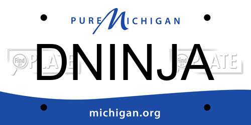 DNINJA Michigan License Plate
