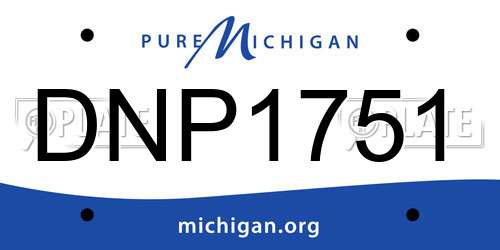 DNP1751 Michigan License Plate