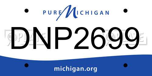 DNP2699 Michigan License Plate