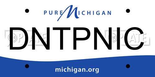 DNTPNIC Michigan License Plate